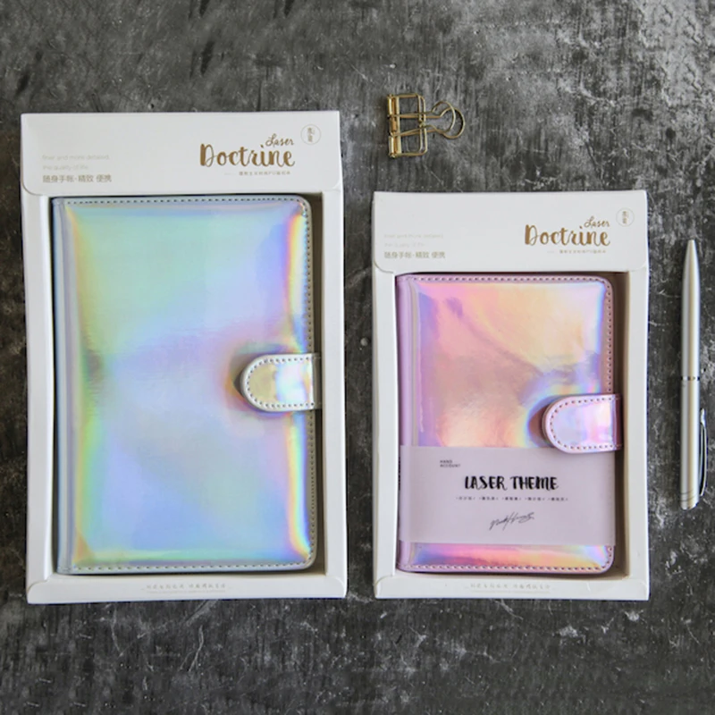 Цветной лазерный блокнот из искусственной кожи для путешествий офисный Рабочий