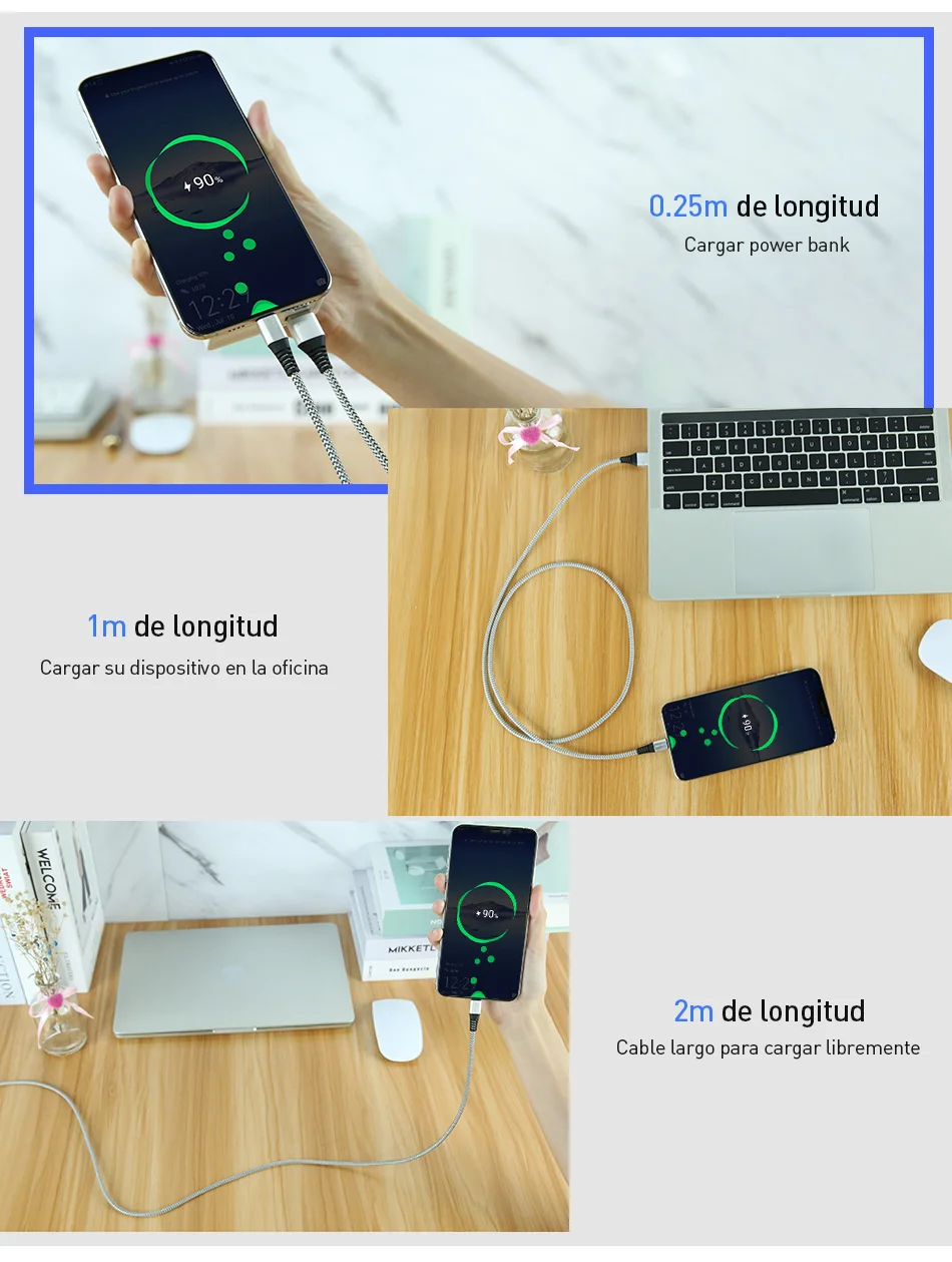 USLION 3A Micro USB быстрый заряд кабеля USB кабель для передачи данных провод для Samsung Xiaomi Redmi Note 4 5 Android кабель Microusb Быстрая зарядка