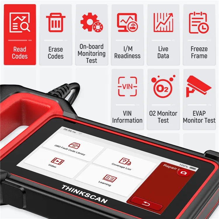Сканер THINKCAR ThinkScan Plus S2/S4/S7 OBD2 диагностический прибор для автомобиля ABS/SRS/ECM/TCM/BCM