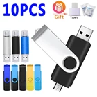 10 шт.лот USB флеш-накопитель OTG 2,0 высокоскоростной накопитель 64 ГБ 32 ГБ 16 ГБ 8 ГБ 4 ГБ внешний накопитель двойное применение микро u-диск
