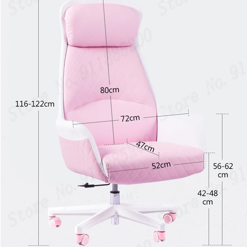 

Pink girl computer chair net celebrity anchor direct gaming chair bedroom comfortable sedentary sofa chair home swivel chair