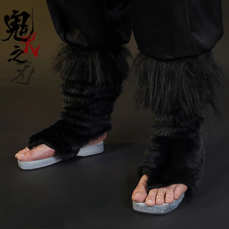 

Anime Demon Slayer Kimetsu no Yaiba Hashibira Inosuke Cosplay Costume Uniform Clogs Mask Pig Head HHalloween Suit For Women Outf