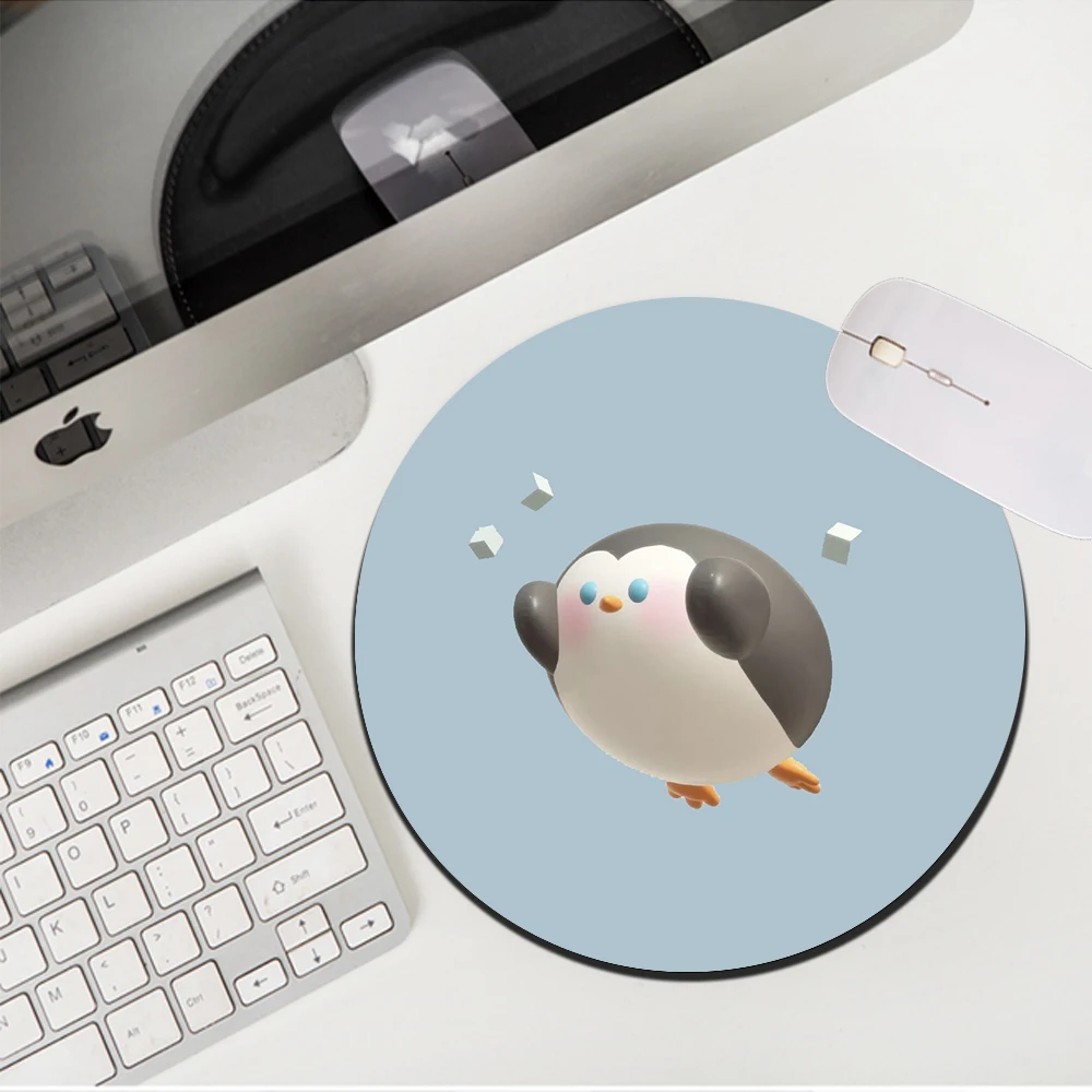 

MRGLZY Multi-size kawaii penguin Girly Small Mouse Pad carpet Rug Office Gaming Accessories Natural Non-slip Rubber PC MousePad