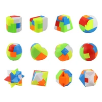 luban lock full set wholesale decompression lock plastic puzzle kong minglock student brain teaser learning toys for children