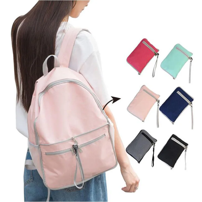 Открытый спортивный женский мужской небольшой складной рюкзак