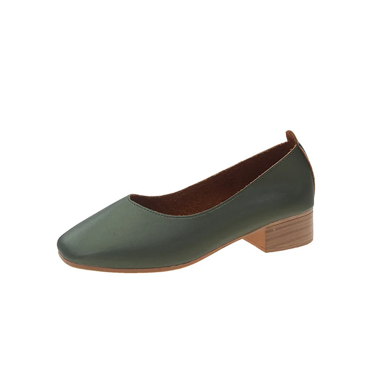 

Shoes Woman 2021 Loafers With Fur Autumn Shallow Mouth Casual Female Sneakers Flats Square Toe Soft Modis New Slip-on Fall Dress