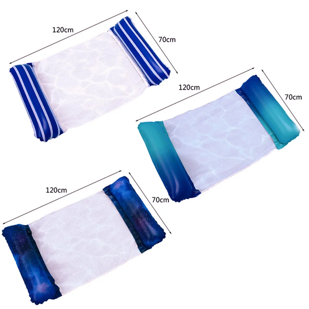 

Floating Water Hammock Float Lounger Floating Toys Inflatable Floating Bed Chair Swimming Pool Foldable Inflatable Hammock Bed