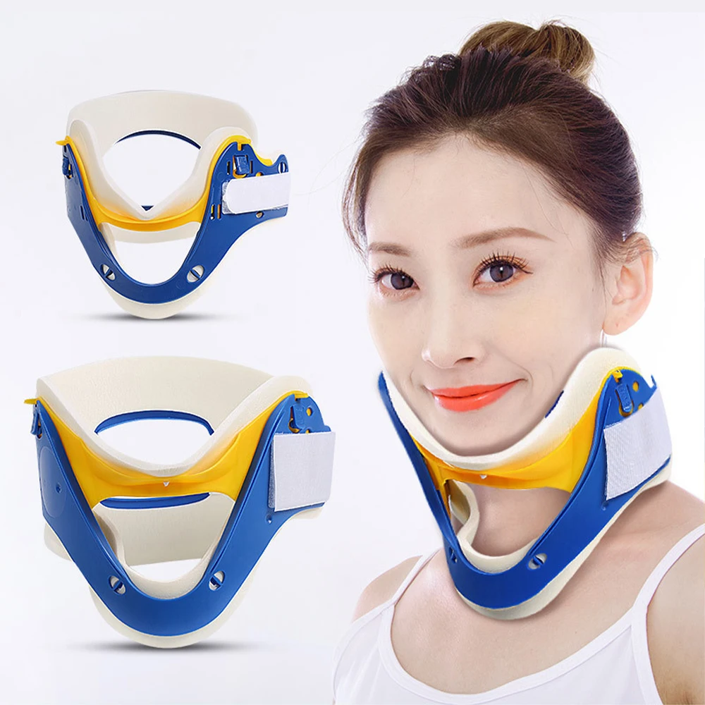 

Protective Cervical Posture Corrector Adjustable Spine Fixed Brace for Adults and Children Sports Braces Protective Gear