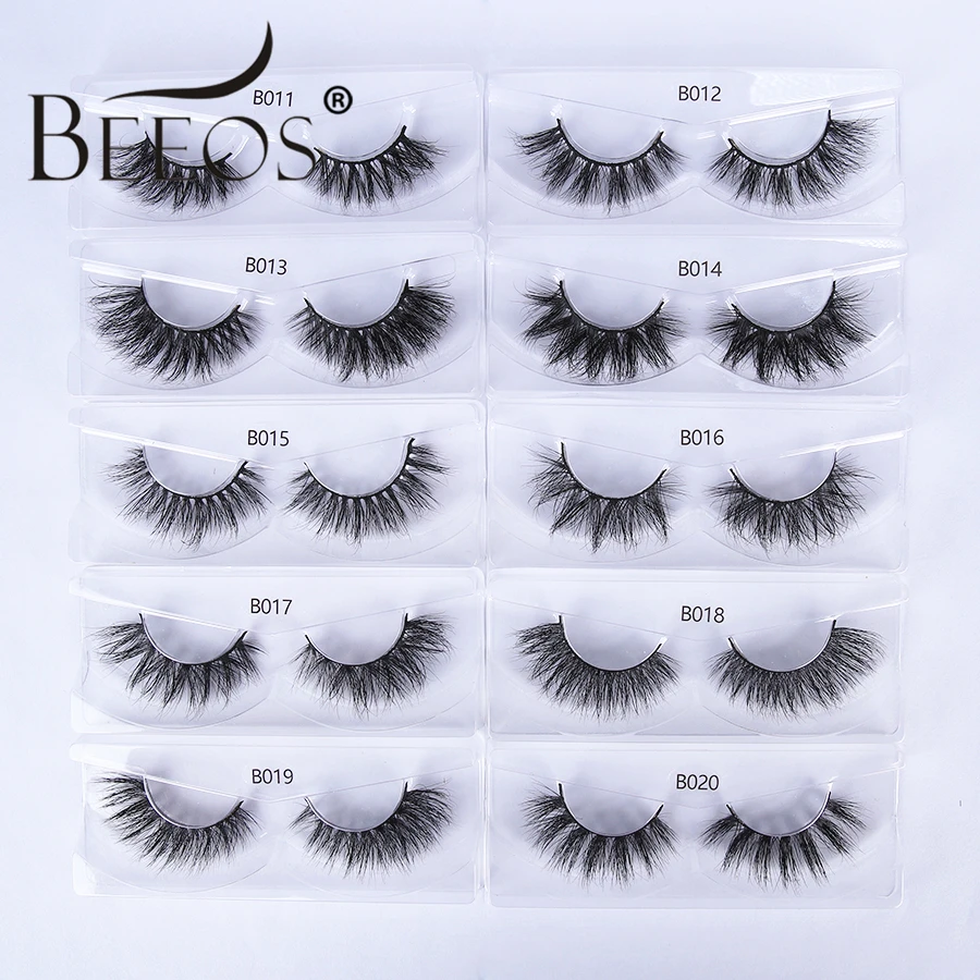 Натуральные накладные ресницы 1 пара Висячие норковые ручной работы