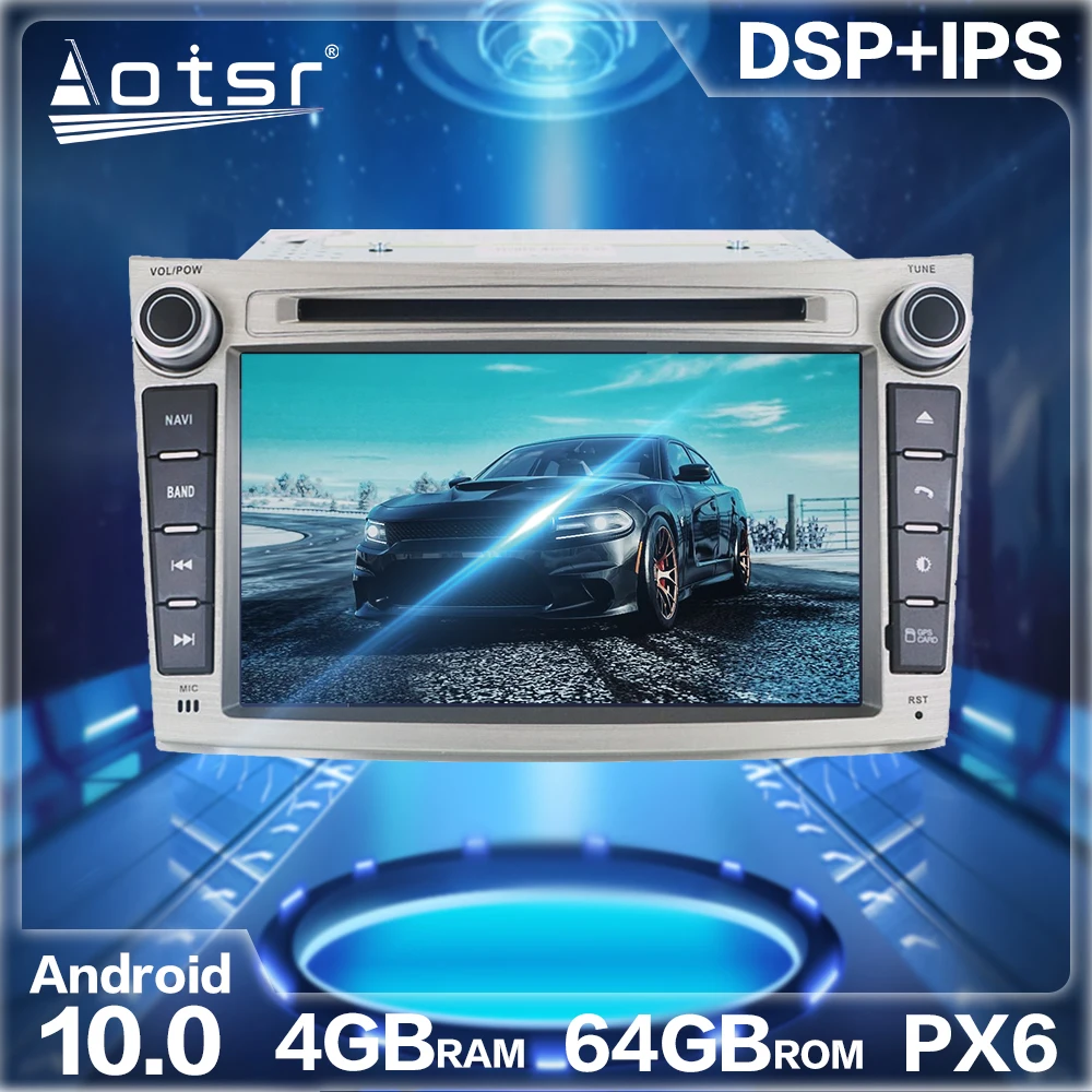 Автомобильный радиоплеер на Android 10 0 4 + 64 ГБ GPS-навигация DSP автомобильное стерео