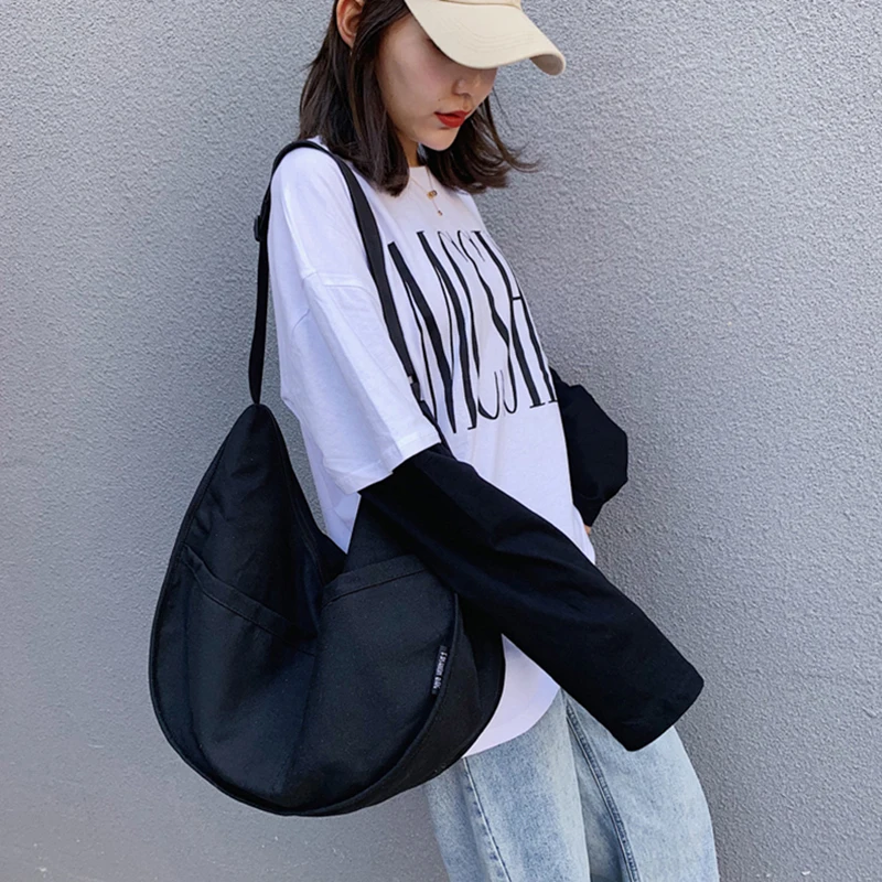 

New Arrival Canvas Underarm Shoulder Bags for Women Casual Crossbody Hobo Bag Pack Large Capacity Armpit Handbag Purse