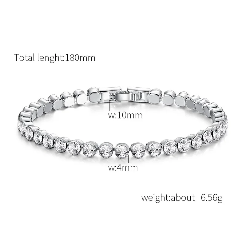 Новый роскошный горный хрусталь AAA zircon подвеска серебряный браслет для мужчин