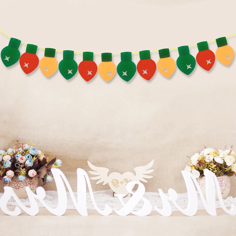 Рождественские украшения для дома подвесной светильник баннеры реквизит