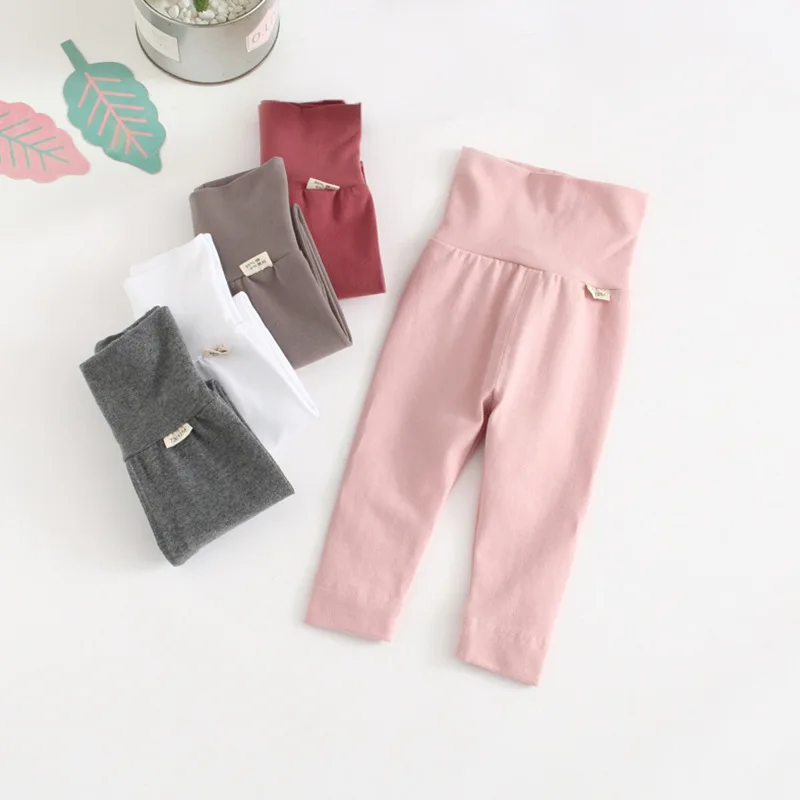 

Toddler Unisex Baby Leggings Cotton High Waist Pants for Girl Baby Boys Trousers 1 2 3 4 Years Child Leggings New Arrival 2020