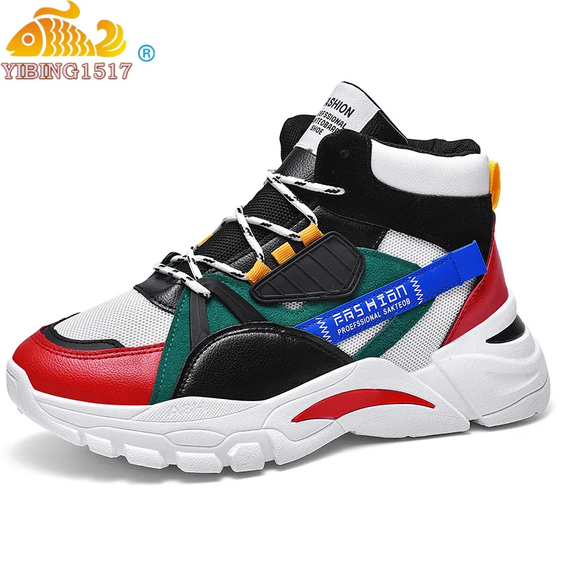 Зимние ботинки мужские трендовые Повседневные высокие Уличная обувь для мужчин