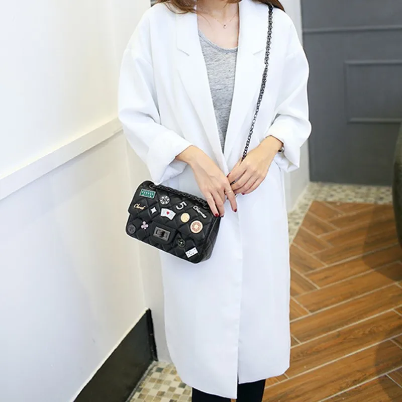 

Luxury Brand Lady Messenger Bag 2021 Fashionable Lingge Chain Bag High-quality Leather Badge Women Crossbody Shoulder Bags Gg Cc