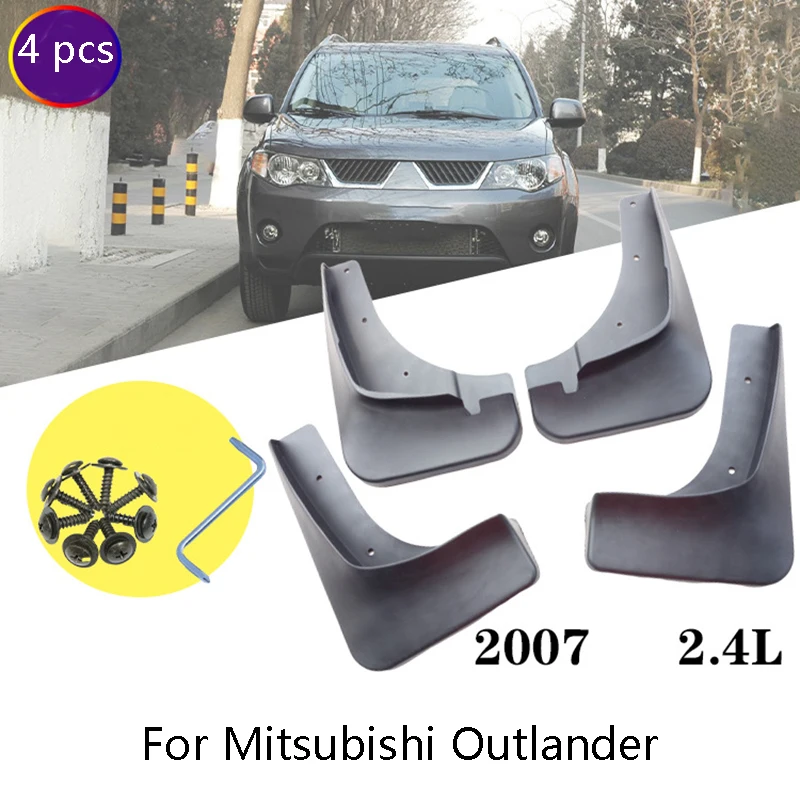 Набор из 4 автомобильных передних и задних брызговиков крыло для Mitsubishi Outlander 2007 2019