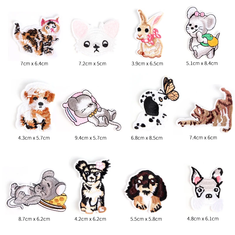 Лучшие продажи животных вышивка аппликация патч Железный кусок щенок значок