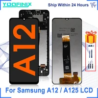 6 5 original for samsung galaxy a12 display touch screen digitizer replacement parts for sm a125fdsn sm a125f a125 lcd display