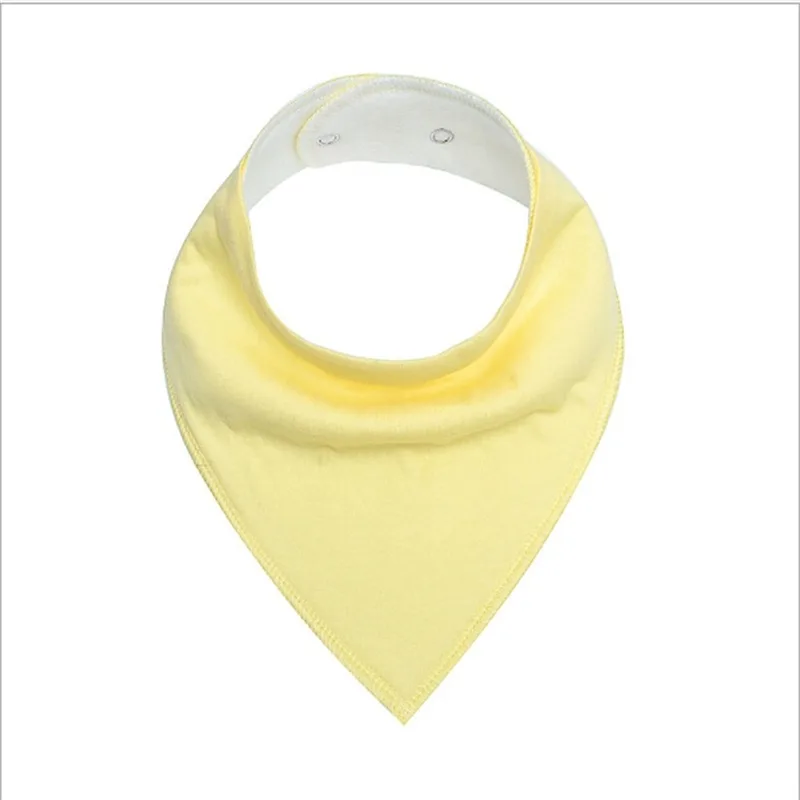 Lemon Yellow Слюнявчик, полотенце для малышей, Слюнявчики и антикапельные веревки, супер абсорбент, хлопковая бандана для младенцев, слюнявчик, шарф для кормления новорожденных - Цвет: Lemon Yellow