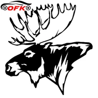 hunting decals moose head bow car sticker personality pvc window bumper decoration cover scratch waterproof decal