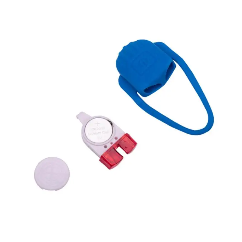 Lampu Silikon LED Sepeda Lampu Peringatan Keselamatan Lampu Belakang Sepeda Gunung Lampu Belakang Kodok Aksesori Sepeda Berkendara Malam