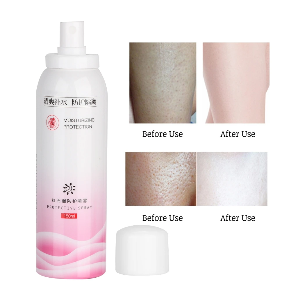 Спрей от солнца с экстрактом граната летний защитный увлажняющий отбеливающий