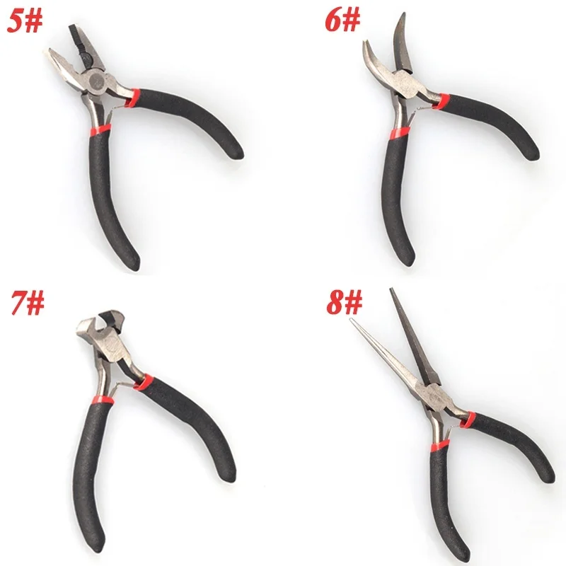 

1/8pcs Jewellery DIY Making Beading Mini Pliers Tools Kit Set Round Flat Long Nose BOM666