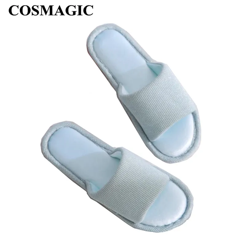 COSMAGIC/Новинка 2019 года женские шлепанцы для дома помещений легкие однотонные