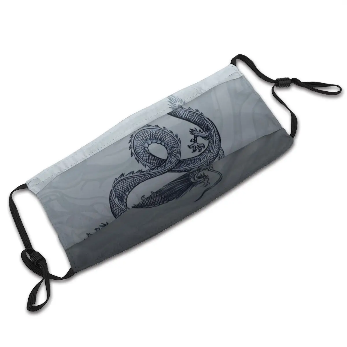 

Adjustable and washable Face cloth masks for men and women, for adults and children, printed with Chinese auspicious dragon