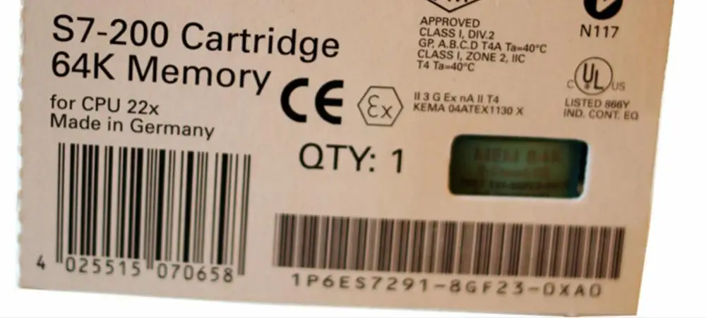 

PLC S7-200 6ES7291-8GF23-0XA0 Memory Card 64K