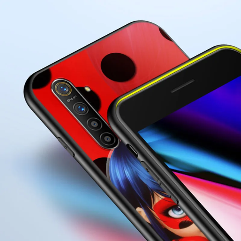 

Seven Star Red Dot Worm Girl Silicone Cover For OPPO Reno 4 3 Pro 10X Zoom 2 Z F Realme ACE C2 X2 Pro 5G Phone Case