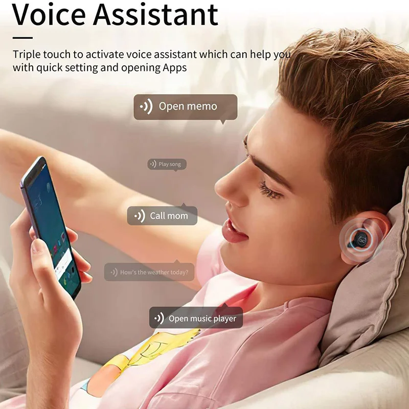 

Devil Cute True Wireless TWS Bluetooth Earphone IN-Ear Mini Headset Headphones For Boy Girls Gift Kids Microphone Anime Earbuds