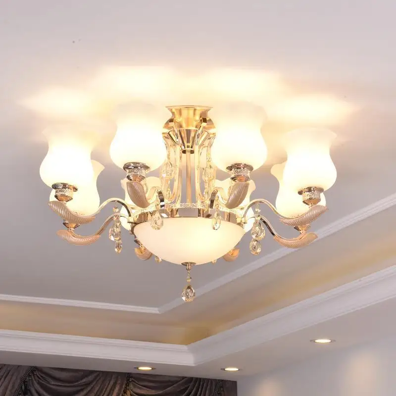 Скандинавский винтажный Европейский подвесной Хрустальный Светильник Lustre E Pendente