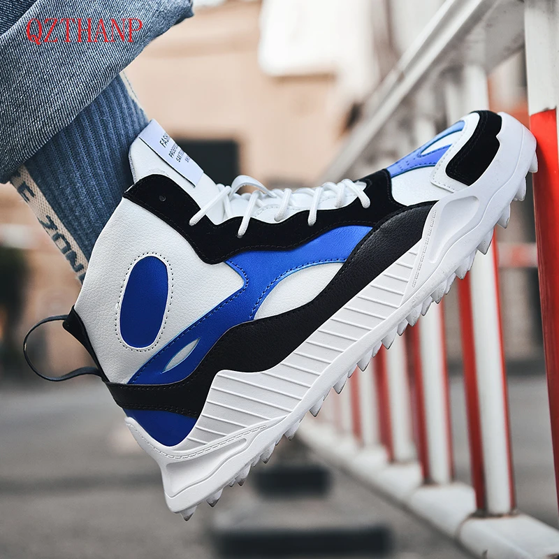

Men's Fashion Casual Shoes High Top Sneaker 2019 Spring Men Shoes High Quality Non-slip Walking Shoe Zapatillas Chaussure Homme