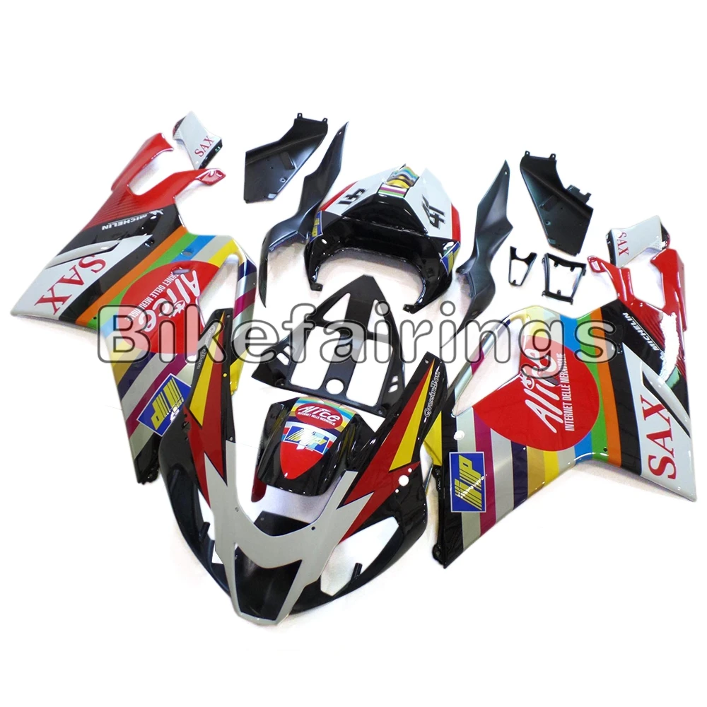 Красно белая пластиковая искусственная кожа для RSV 1000 Mile 2003 2004 2005 Aprilia ABS Комплект