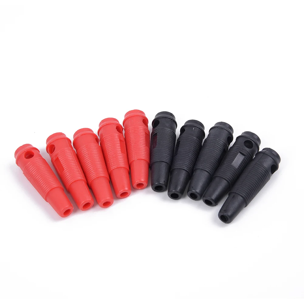 

2020 Hot Sale 10pcs 2mm/4mm Wire-welded PVC Gold Plated Male Banana Plug Jack Connector Brand New And High Quality