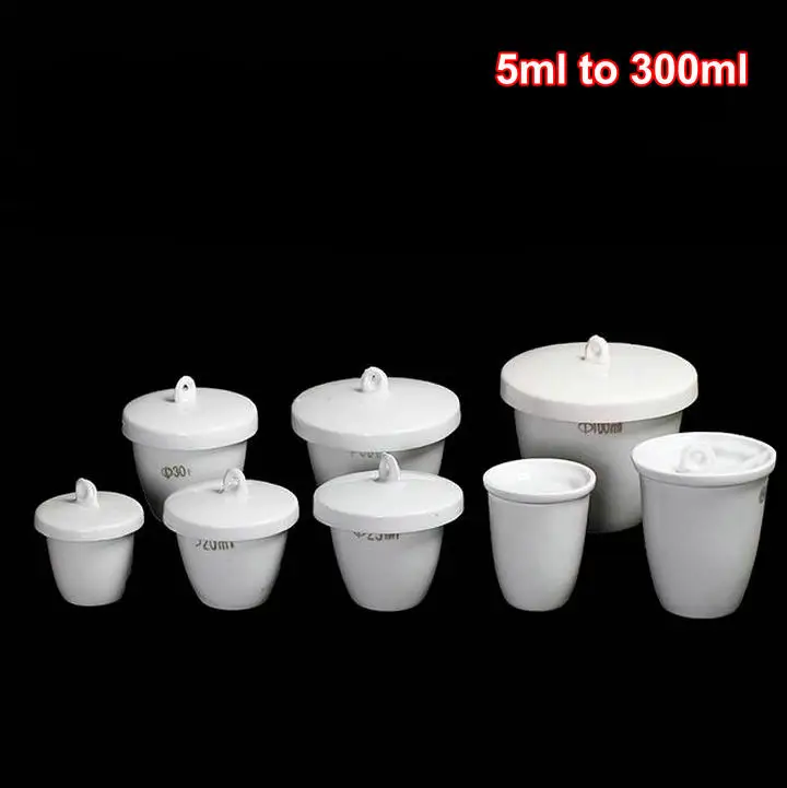 Бесплатная доставка 5 шт./лот от мл до 300 фарфоровая крышка тигля керамический