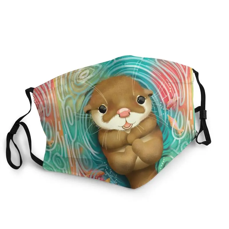 

Милый маленький выдра уход за кожей лица маска для взрослых, унисекс, в виде Анти-пыль животный принт маска защитный респиратор одноразовые ...