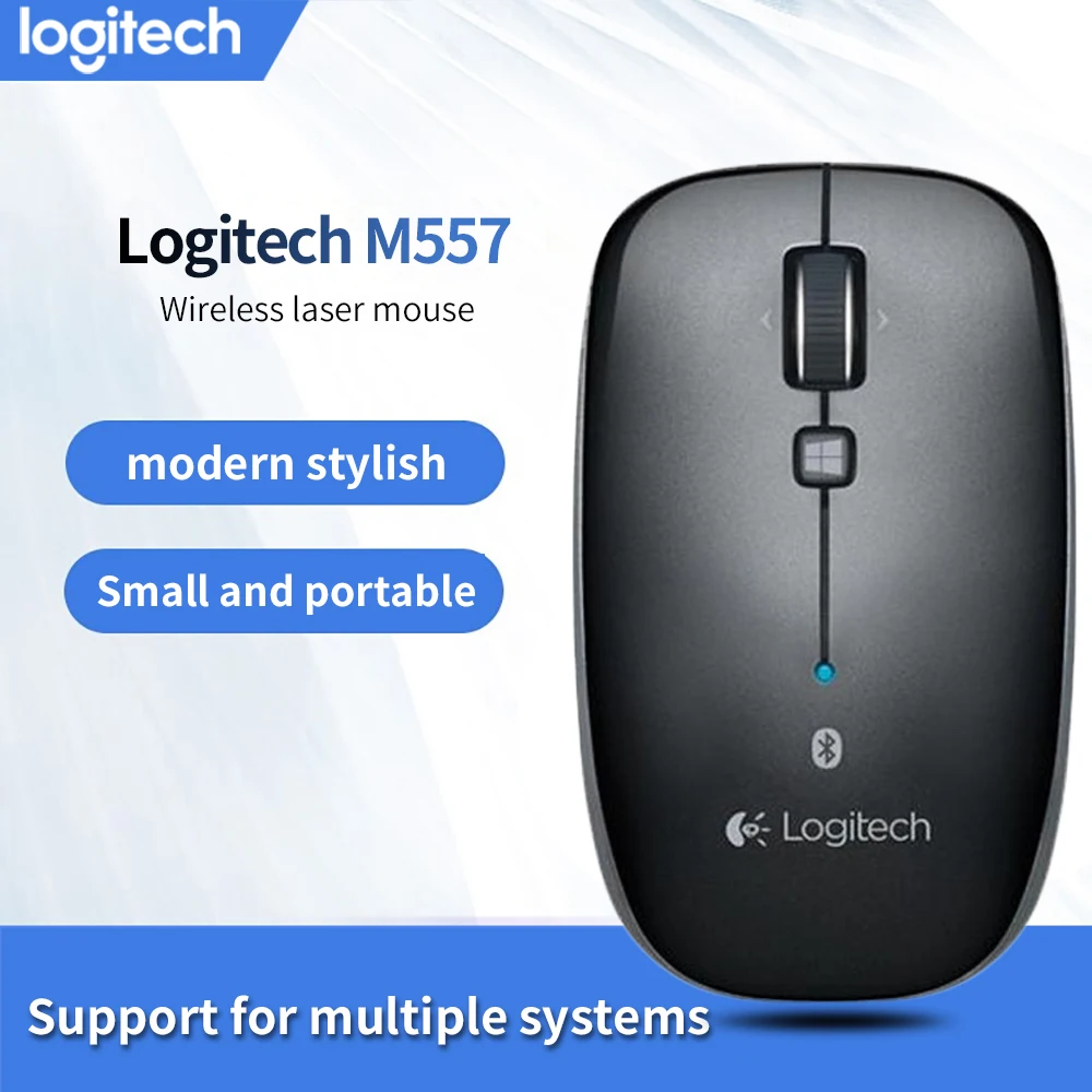 Logitech M557 Беспроводной Bluetooth Мышь с 1000 Точек на дюйм офисные может использоваться в