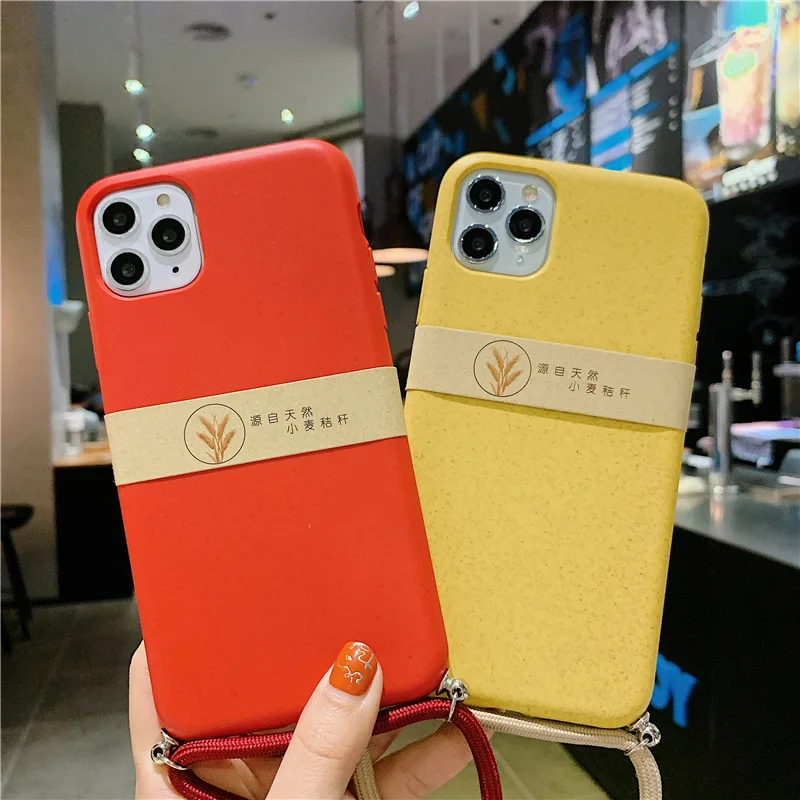 Экологически чистый чехол для телефона iPhone 11 Pro Max изготовленный из пшеничной