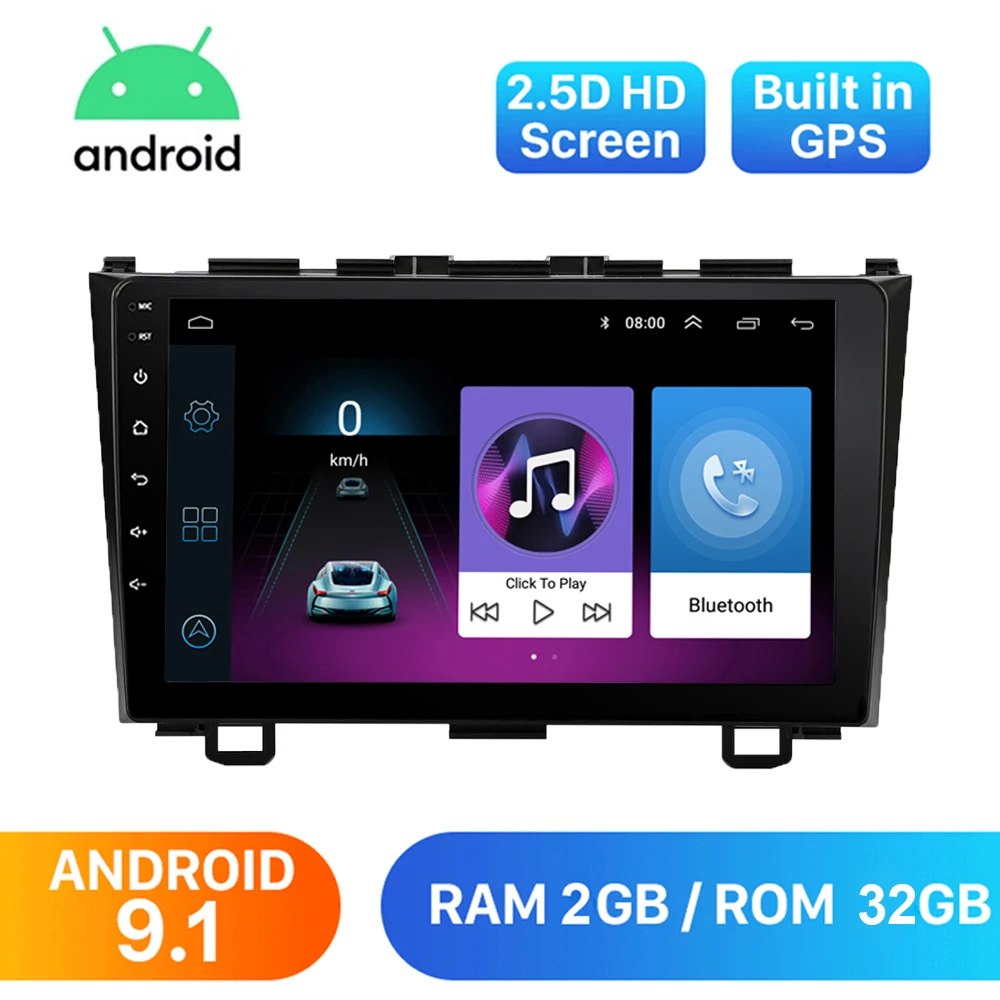 2 Din Android 9 1 автомобильный Радио мультимедийный видео плеер для Honda CRV CR V 2006 2011