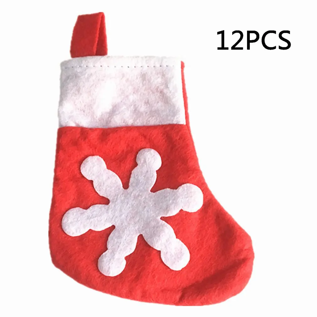 

12 шт., новогодние Чехлы для носков и вилок