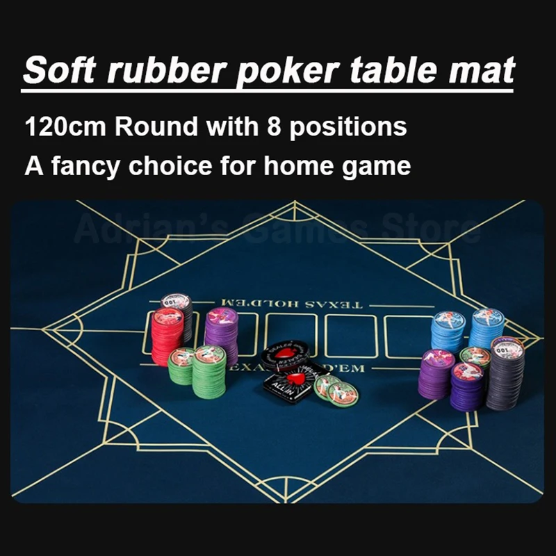 120 см круглая фототкань для покерного стола