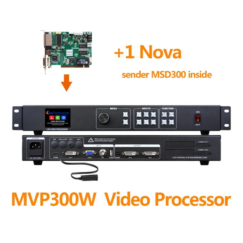 Wi-Fi процессор MVP300W с USB-плеером linsn ts802d nova msd300 и s2 светодиодная карта управления для