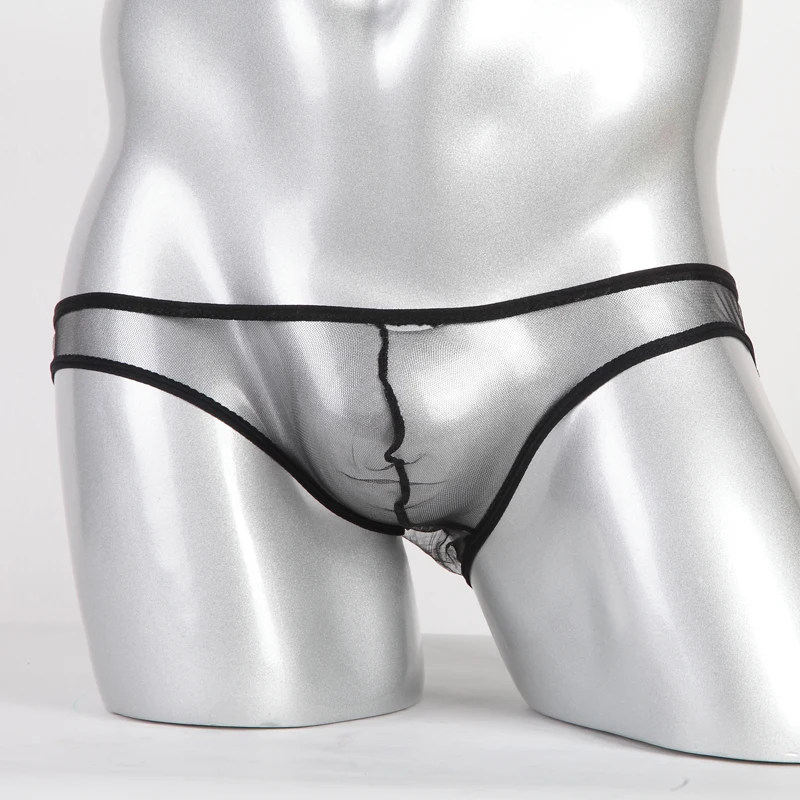 Нижнее белье мужское ультратонкое прозрачные удобные трусы брифы с низкой