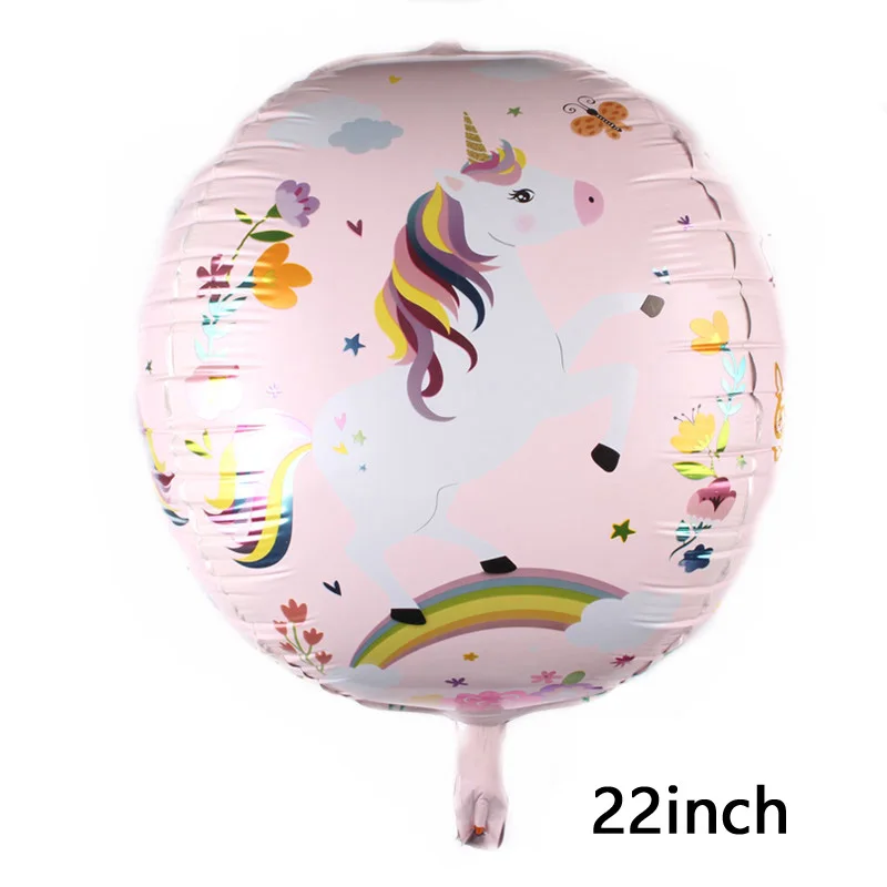 1pcs 4D Unicorn Flamingo Foil Baloon For Wedding Happy Birthday 22inch Inflatable Helium Balloon Festival Decor Party | Дом и сад