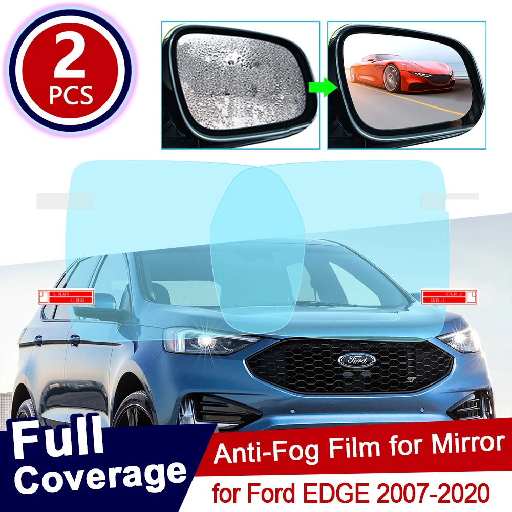 

Для Ford EDGE 2007 ~ 2020 полное покрытие противотуманная пленка для зеркала заднего вида непромокаемые прозрачные противотуманные пленки автомоби...