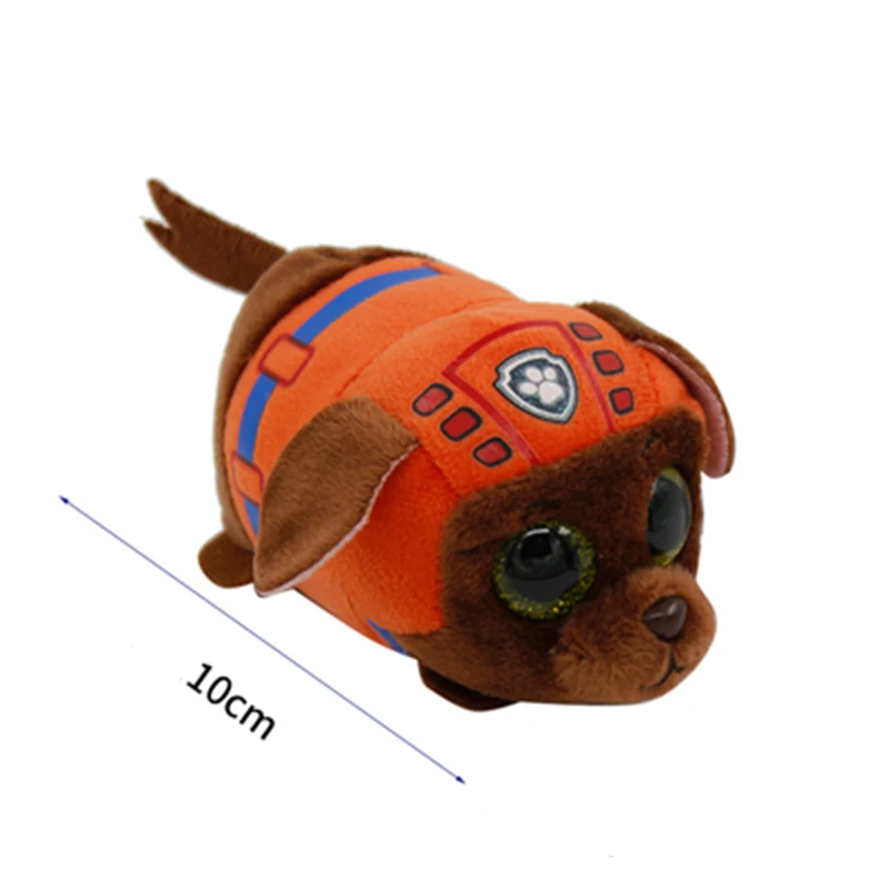

10CM Ty Beanie Big Glitter Eyes Soft Plush Stuffed Rocky Marshall Skye Zuma Rubble Chase Animal Dog Toy Doll Child Birthday Gift