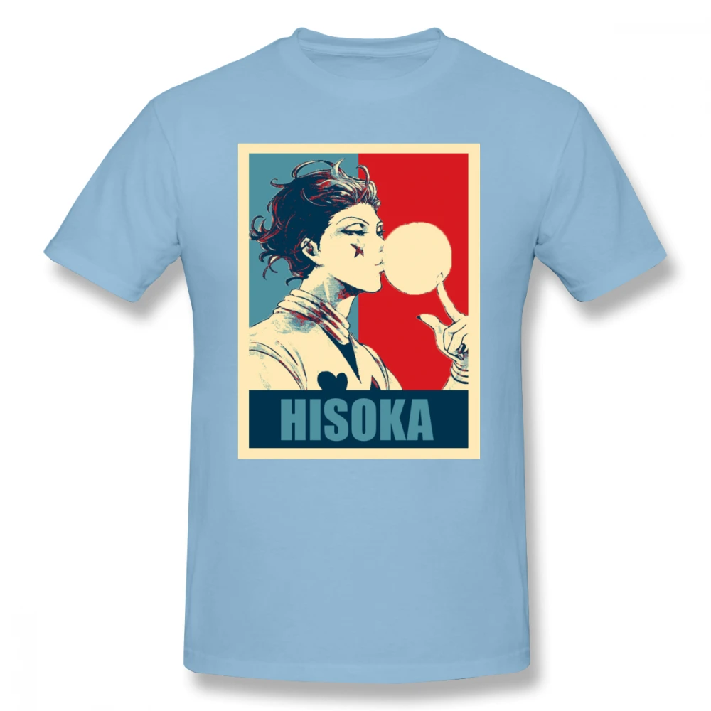 Hisoka футболка HxH забавная 100% хлопковая Большая мужская повседневная с коротким